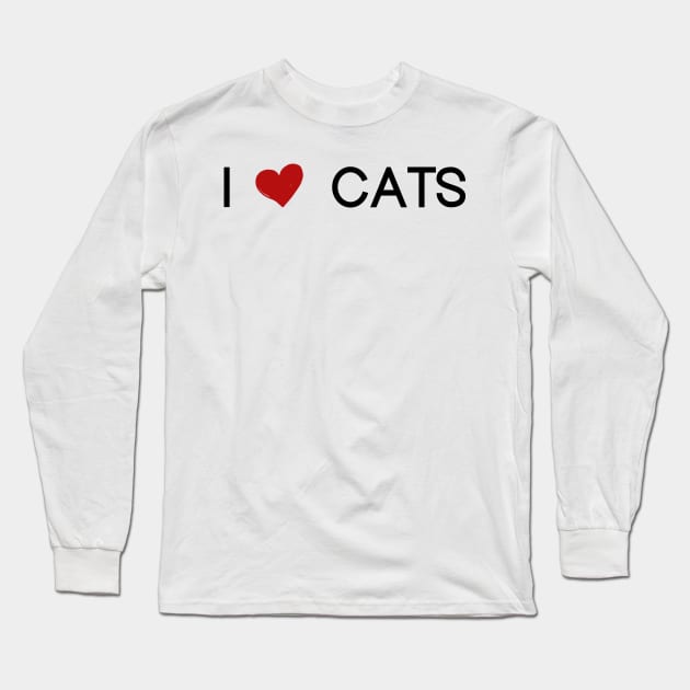 i love cats Long Sleeve T-Shirt by PolygoneMaste